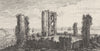 ESSEX. The North View of Hadleigh Castle 1769 old antique print picture