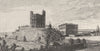 ESSEX. The South West View of Henningham Castle 1769 old antique print picture