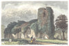 LONDON. Essex. Chingford Church. Hand coloured (Dugdale) 1835 old print