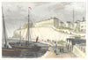 KENT. Kent Ramsgate West Cliff. Hand coloured (Dugdale) 1835 old antique print
