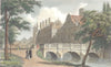 CAMBRIDGE. Cambs. St. John's College. Hand coloured. (Finden/Westall) 1830