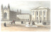 CAMBRIDGE. Kings College Chapel. University Library Senate House 1835 print