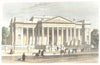 CAMBRIDGE. The Fitzwilliam Museum. Hand coloured (Dugdale) 1835 old print