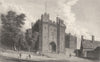 LANCASHIRE. Lancaster Castle (Westall) 1834 old antique vintage print picture