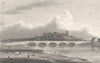 LANCASHIRE. New Bridge, Lancaster (Westall) 1834 old antique print picture