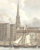 LIVERPOOL. St. George's Church Docks. (Finden/Westall) 1830 old antique print