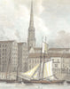 LIVERPOOL. St. George's Church. Docks. (Finden/Westall) 1832 old antique print