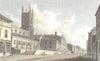 LANCASHIRE. Preston. Hand coloured. (Finden/Westall) 1832 old antique print