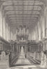 CAMBRIDGE. Trinity College Chapel. Lecterns (Le Keux) 1841 old antique print