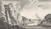GLOUCESTERSHIRE. A St. Vincent's Rocks & the Hot Well Bristol 1749 old print