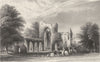 CUMBRIA. Cumbs . Calder Abbey. ruins. Figures Horses. Cumbs 1832 old print