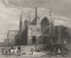 KENT. Rochester Cathedral, North Western view. (Winkles) 1860 old print