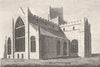LANCASHIRE.. Kertmele Priory, Lancashire . Copperplate (Grose) 1795 old print
