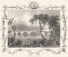 LONDON. Kew Bridge (Tombleson) 1830 old antique vintage print picture