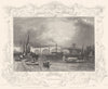 SURREY. Richmond Bridge. (Tombleson) 1830 old antique vintage print picture