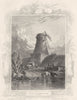 GLOUCESTERSHIRE. Mill at Kempsford. Figures. (Tombleson) 1840 old print
