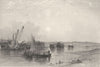 KENT. Chatham Royal Dockyard. (Finden) 1842 old antique vintage print picture