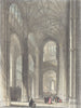 KENT. Canterbury cathedral. the Nave.  1836 old antique vintage print picture