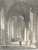 KENT. Canterbury cathedral. view from Trinity Chapel looking west.  1836 print