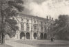 CAMBRIDGE. Magdalen College. Pepysian Library. Trees (Le Keux) 1841 old print