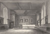CAMBRIDGE. Pembroke College. The Hall. Paintings (Le Keux) 1841 old print