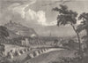 KENT. Dover from Priory Field. Holtum Cooperplate view 1820 old antique print