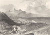 KENT. Dover from Shakespear's Cliff. Harvey. Train.  1850 old antique print