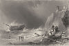 KENT. Wreck in Kingsgate Bay (Isle of Thanet) . (Bartlett/Finden) 1842 print