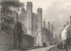CAMBRIDGE. St. John's College. Entrance Gateway. (Le Keux) 1841 old print