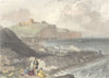 KENT. Dover from Shakespeare's Cliff. Good steel view. Harvey.  1850 old print