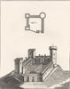 CAMBRIDGESHIRE. Cambridge Castle. Grose.  1783 old antique print picture
