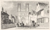 KENT. St. Augustine's Gate, Canterbury, Kent 1835 old antique print picture