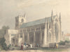 CUMBRIA. Cumbs. Carlisle cathedral. (Winkles) 1850 old antique print picture