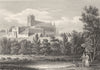 CUMBRIA. Carlisle Cathedral. Storer 1814 old antique vintage print picture