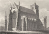 CUMBRIA. N. E. View of Carlisle Cathedral. Storer 1814 old antique print