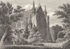 CUMBRIA. View of Carlisle Cathedral. Storer 1814 old antique print picture