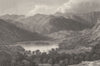 CUMBRIA. Great. Rydal Lake. (Finden/Westall) 1830 old antique print picture