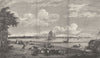 LIVERPOOL. Town and Harbour, from Seacombe. Dixon. Copperplate 1825 old print