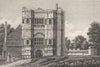 ESSEX. Netherhall . Copperplate (Grose) 1787 old antique vintage print picture