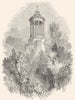 SCOTLAND. Burns's Monument, Alloway 1850 old antique vintage print picture