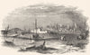 NORFOLK. Yarmouth 1850 old antique vintage print picture