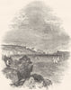 DEVON. The Sound, The Hoe, The Citadel, and the Cattewater 1850 old print