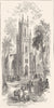 BATH. St. Stephen's Church 1850 old antique vintage print picture