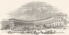 BATH. Royal Crescent 1850 old antique vintage print picture