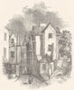 BRISTOL. Steep Street 1850 old antique vintage print picture