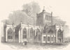 BRISTOL. The Cathedral 1850 old antique vintage print picture