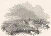 HAMPSHIRE. Winchester 1850 old antique vintage print picture