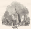 SUSSEX. Chichester Cross 1850 old antique vintage print picture