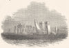 WILTSHIRE. Stonehenge 1850 old antique vintage print picture