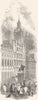 GLASGOW. The Cross 1850 old antique vintage print picture